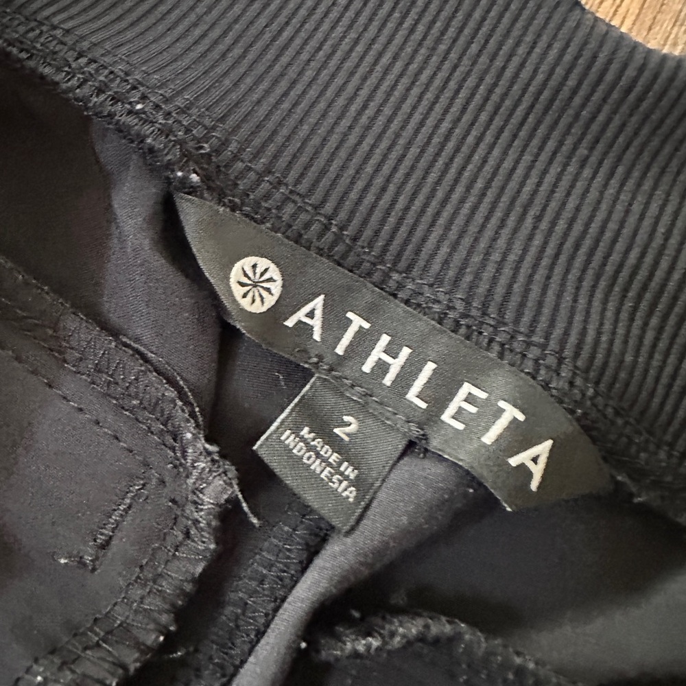 Athleta Brooklyn Mid-Rise Black Ankle Pant Pants 2 - Picture 3 of 4